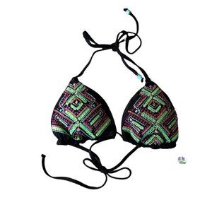 NWT Ella Moss Dream Weaver Triangle Bikini Top Large